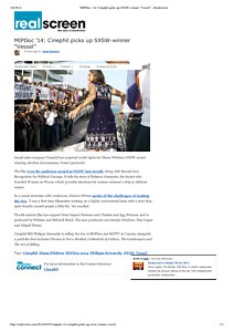 MIPDoc ’14_ Cinephil picks up SXSW-winner “Vessel” 