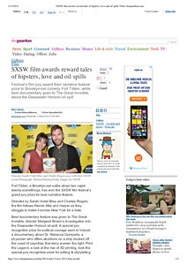 SXSW film awards reward tales of hipsters, love and oil spills _ Film _ theguardian