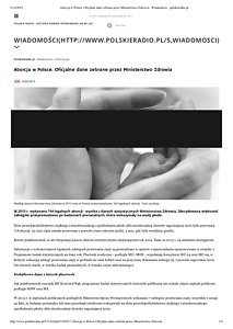 Aborcja w Polsce. Oficjalne dane zebrane przez Ministerstwo Zdrowia 