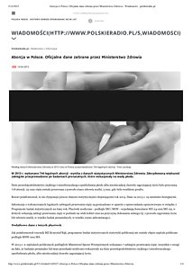 Aborcja w Polsce. Oficjalne dane zebrane przez Ministerstwo Zdrowia