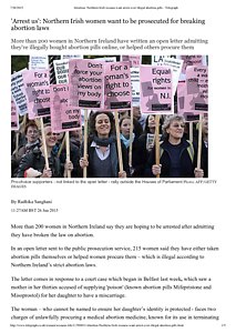 Abortion_ Northern Irish women want arrest over illegal abortion pills - Telegraph.pdf