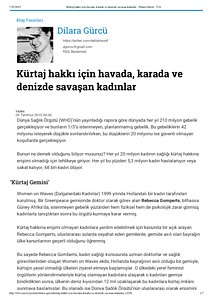 Kürtaj hakkı için havada, karada ve denizde savaşan kadınlar