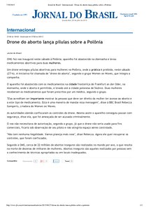 Jornal do Brasil - Internacional - Drone do aborto lança pílulas sobre a Polônia.pdf