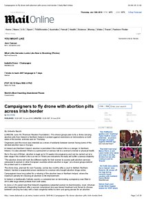 Campaigners to fly drone with abortion pills across Irish border | Daily Mail Online.pdf