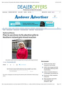 Plan to use drone to fly abortion pills to Northern Ireland gets mixed reaction (From Andover Advertiser).pdf
