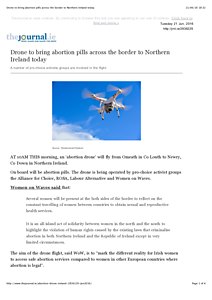 The Journal Drone to bring abortion pills across the border to Northern Ireland today.pdf