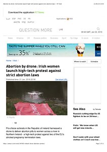 Abortion by drone: Irish women launch high-tech protest against strict abortion laws — RT Viral.pdf