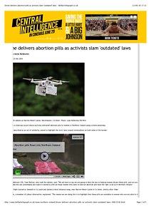 Drone delivers abortion pills as activists slam 'outdated' laws - BelfastTelegraph.co.uk.pdf