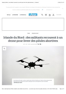 Irlande du Nord : des militants recourent à un drone pour livrer des pilules abortives - Le Parisien.pdf