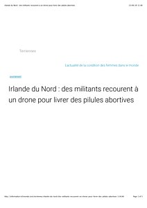 Irlande du Nord : des militants recourent à un drone pour livrer des pilules abortives.pdf