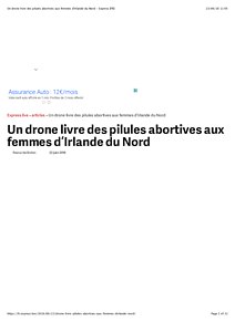 Un drone livre des pilules abortives aux femmes d'Irlande du Nord - Express [FR].pdf