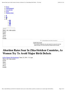 Abortion Rates Soar In Zika-Stricken Countries, As Women Try To Avoid Major Birth Defects - The Frisky.pdf