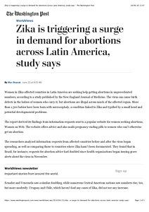 Zika is triggering a surge in demand for abortions across Latin America, study says - The Washington Post.pdf