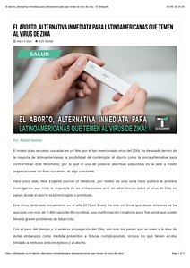 El aborto, alternativa inmediata para latinoamericanas que temen al virus de zika – El Telégrafo.pdf