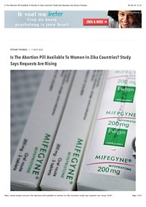 Is The Abortion Pill Available To Women In Zika Countries? Study Says Requests Are Rising | Romper.pdf