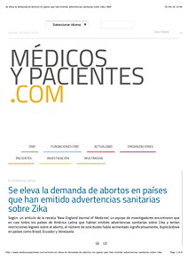 Se eleva la demanda de abortos en países que han emitido advertencias sanitarias sobre Zika | MyP.pdf