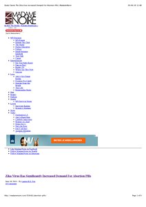 Study Claims The Zika Virus Increased Demand For Abortion Pills | MadameNoire.pdf