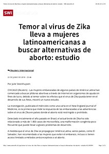 Temor al virus de Zika lleva a mujeres latinoamericanas a buscar alternativas de aborto: estudio - SWI swissinfo.ch.pdf