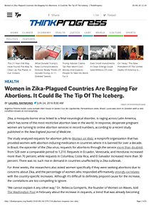Women in Zika-Plagued Countries Are Begging For Abortions. It Could Be The Tip Of The Iceberg. | ThinkProgress.pdf