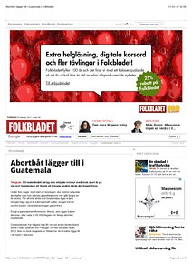 Abortbåt lägger till i Guatemala | Folkbladet