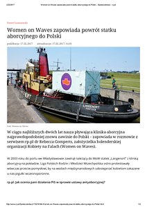 Women on Waves zapowiada powrót statku aborcyjnego do Polski - Społeczeństwo - rp.pdf