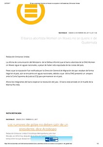 el-barco-abortista-women-on-waves-no-se-quiere-ir-de-guatemala, Emisoras Unidas
