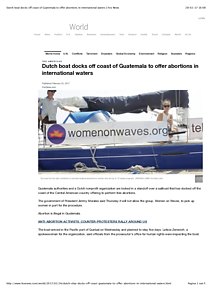 Dutch boat docks off coast of Guatemala to offer abortions in international waters | Fox News.pdf