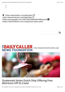 Guatemala Seizes Dutch Ship Offering Free Abortion Off Coast | The Daily Caller.pdf