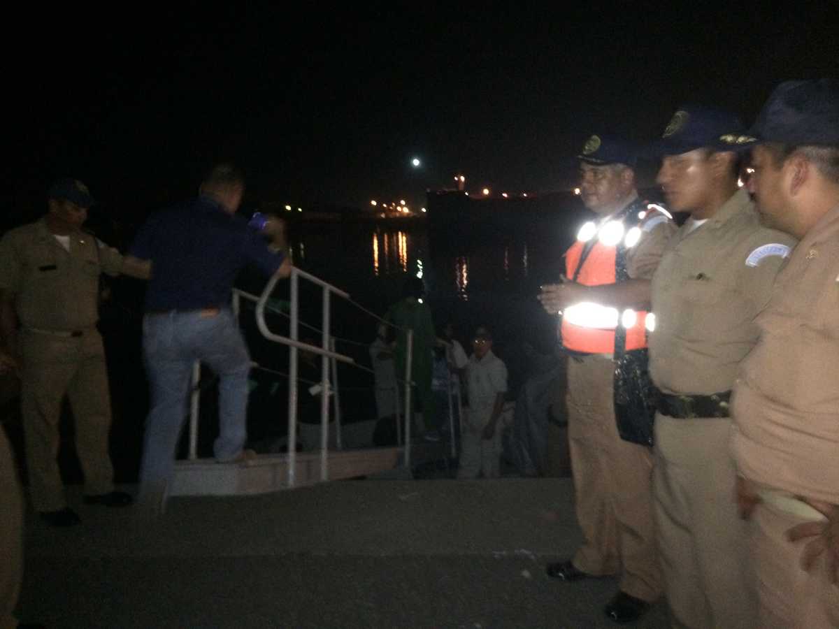 navy escort preparing to leave