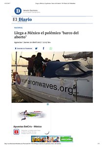 diario de chihuaia Llega a México el polémico 'barco del aborto' _ El Diario de Chihuahua.pdf