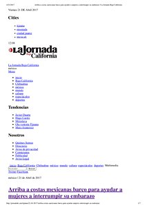 La jornada baja cal Arriba a costas mexicanas barco para ayudar a mujeres a interrumpir su embarazo _ La Jornada Baja California.pdf