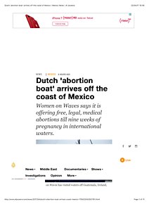 Al Jazeera Dutch 'abortion boat' arrives off the coast of Mexico | Mexico News | Al Jazeera.pdf