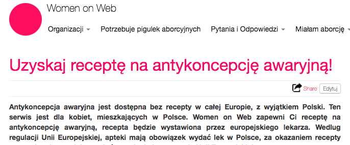 Screenshot EC poland