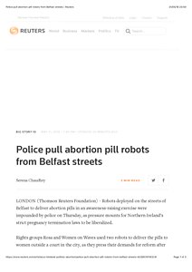 Police pull abortion pill robots from Belfast streets | Reuters.pdf