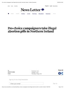 Pro-choice campaigners take illegal abortion pills in Northern Ireland - Belfast Newsletter.pdf