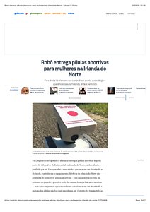 Robô entrega pílulas abortivas para mulheres na Irlanda do Norte - Jornal O Globo.pdf