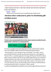 Abortion robots confiscated by police for distributing pills at Belfast protest World.pdf