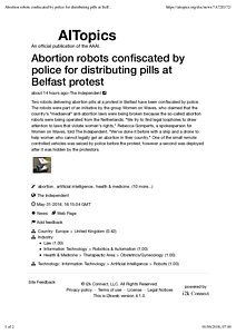 Abortion robots confiscated by police for distributing pills at Belfast protest | AITopics.pdf
