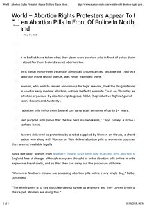 World - Abortion Rights Protesters Appear To Have Taken Abortion Pills In Front Of Police In Northern Ireland - Smart News Info.pdf
