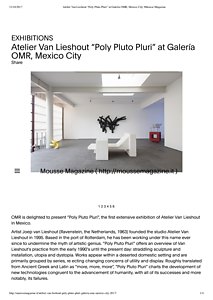 Atelier Van Lieshout “Poly Pluto Pluri” at Galería OMR, Mexico City •Mousse Magazine 2017.pdf