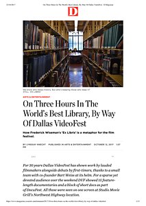 On Three Hours In The World's Best Library, By Way Of Dallas VideoFest - D Magazine.pdf