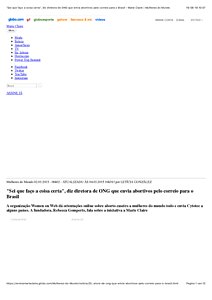 Sei que faço a coisa certa, diz diretora de ONG que envia abortivos pelo correio para o Brasil - Marie Claire | Mulheres do Mundo.pdf