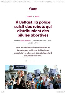À Belfast, la police saisit des robots qui distribuaient des pilules abortives | Slate.fr.pdf