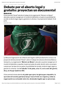 Debate por el aborto legal y gratuito: proyectan un documental.pdf