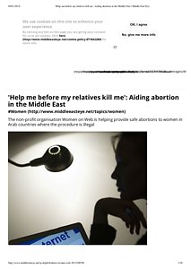'Help me before my relatives kill me'_ Aiding abortion in the Middle East _ Middle East Eye.pdf