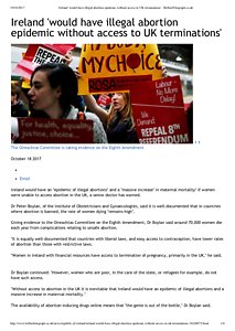 Ireland 'would have illegal abortion epidemic without access to UK terminations' - BelfastTelegraph.co 2017.pdf