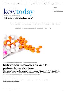 Irish women use Women on Web to perform home abortions - KCW Today 2016.pdf