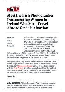 Meet the Irish Photographer Documenting Women in Ireland Who Must Travel Abroad for Safe Abortion _ Democracy Now!.pdf