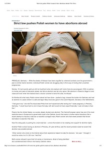 Strict law pushes Polish women to have abortions abroad _ Fox News 2016.pdf