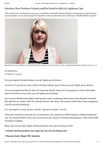 Abortion_ Could Northern Ireland ditch its 'nightmare' law - Telegraph .pdf